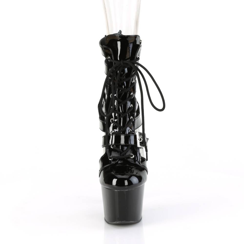 Pleaser - ADORE-1013MST Plattformstiefel, Poledance Schuhe - Schwarz